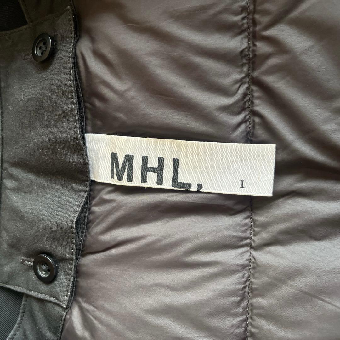 美品　マーガレットハウエル MHL. ダウンライナー付 ステンカラーコート 黒