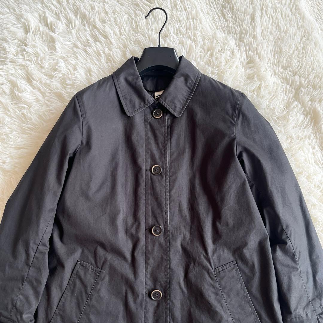 美品　マーガレットハウエル MHL. ダウンライナー付 ステンカラーコート 黒