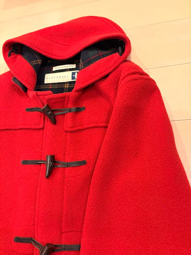 グローバーオール ダッフルコートフード 赤希少 90s Vintage 英国製