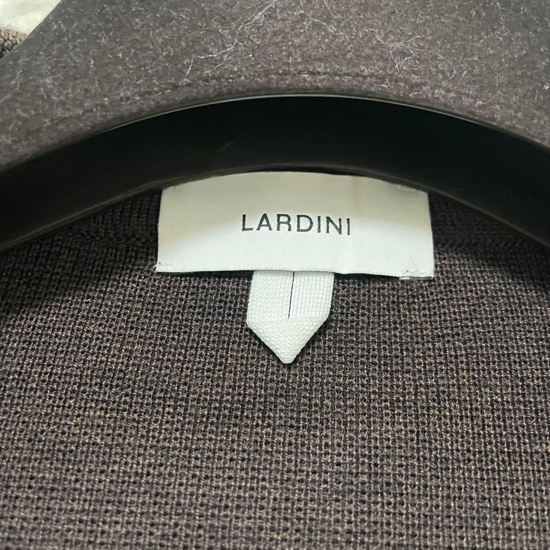23AW/極美品 ラルディーニ ニットジャケット ブラウン Lサイズ ミラノリブ