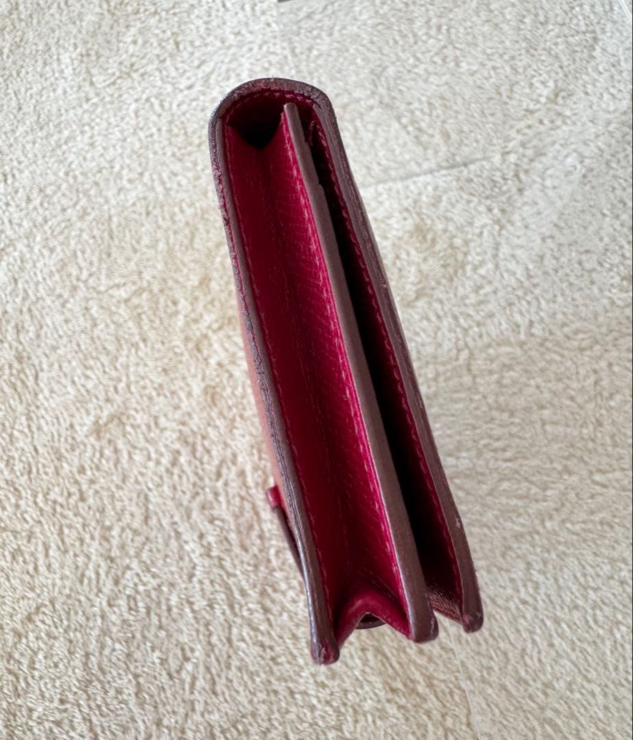 HERMES エルメス ベアン スフレ ルビー シルバー金具 エプソン 箱付き