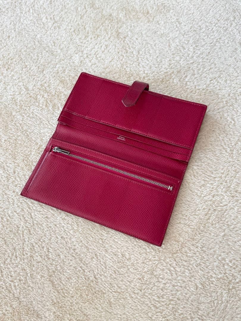 HERMES エルメス ベアン スフレ ルビー シルバー金具 エプソン 箱付き