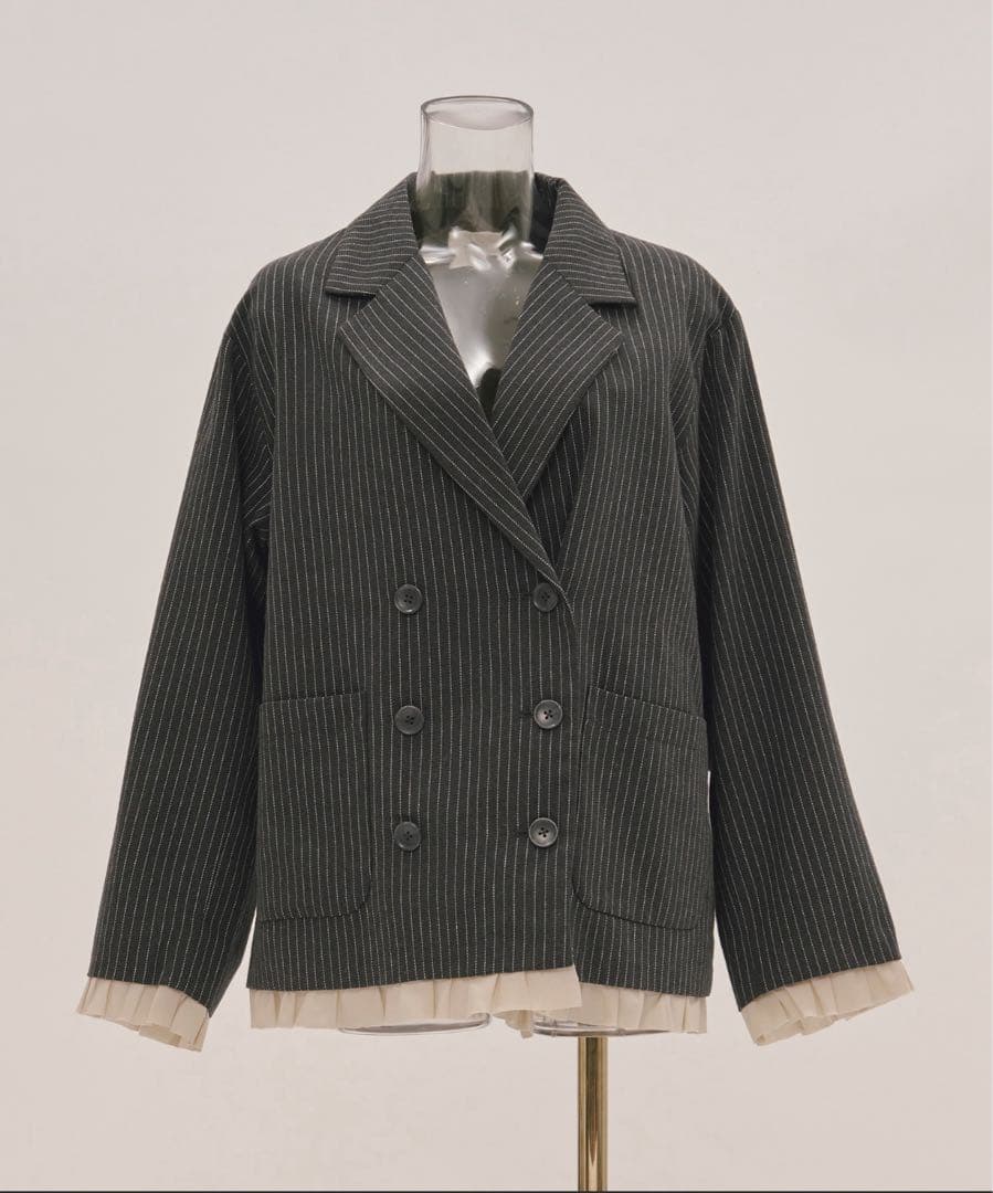 完売カラー✨loin nuit フリルレイヤードデザインジャケット