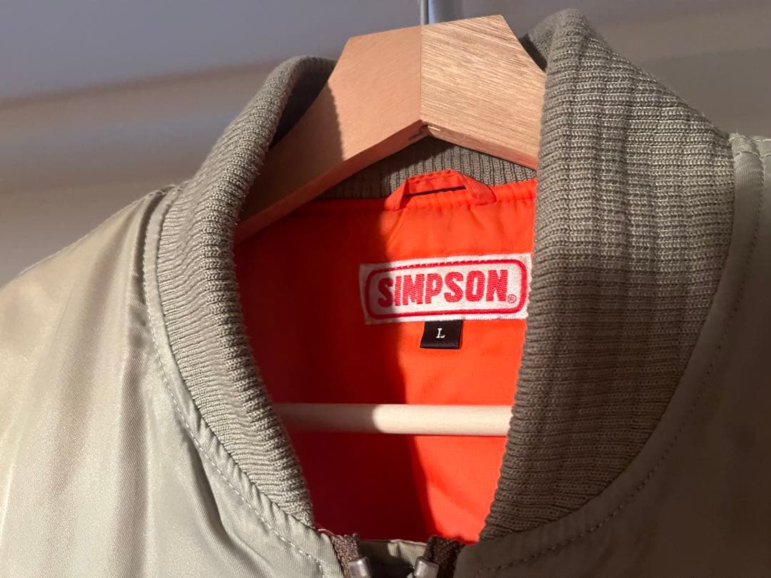 SIMPSON オリーブグリーン MA-1ジャケット Lサイズ