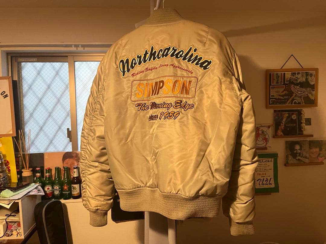 SIMPSON オリーブグリーン MA-1ジャケット Lサイズ
