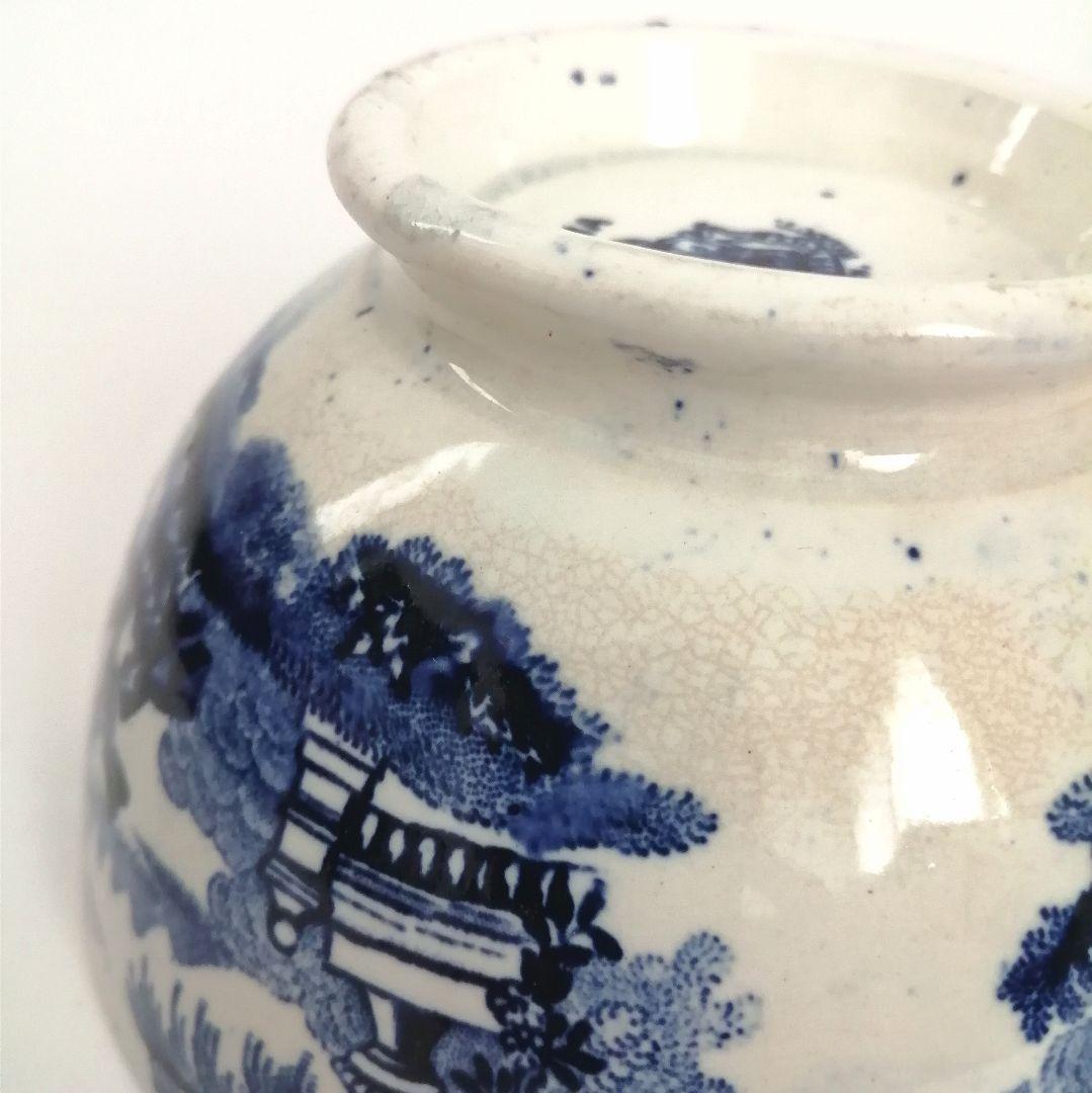 阿蘭陀焼 デルフト ペトルス・レグー窯 銅版転写 カフェオレボウル アンティーク