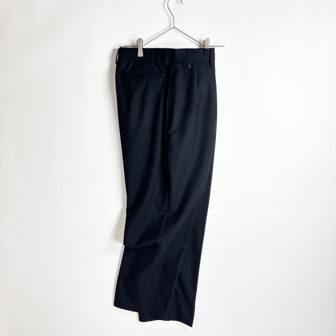 【極美品】BERNARD ZINS ウールフランネル 2タック ワイドスラックス