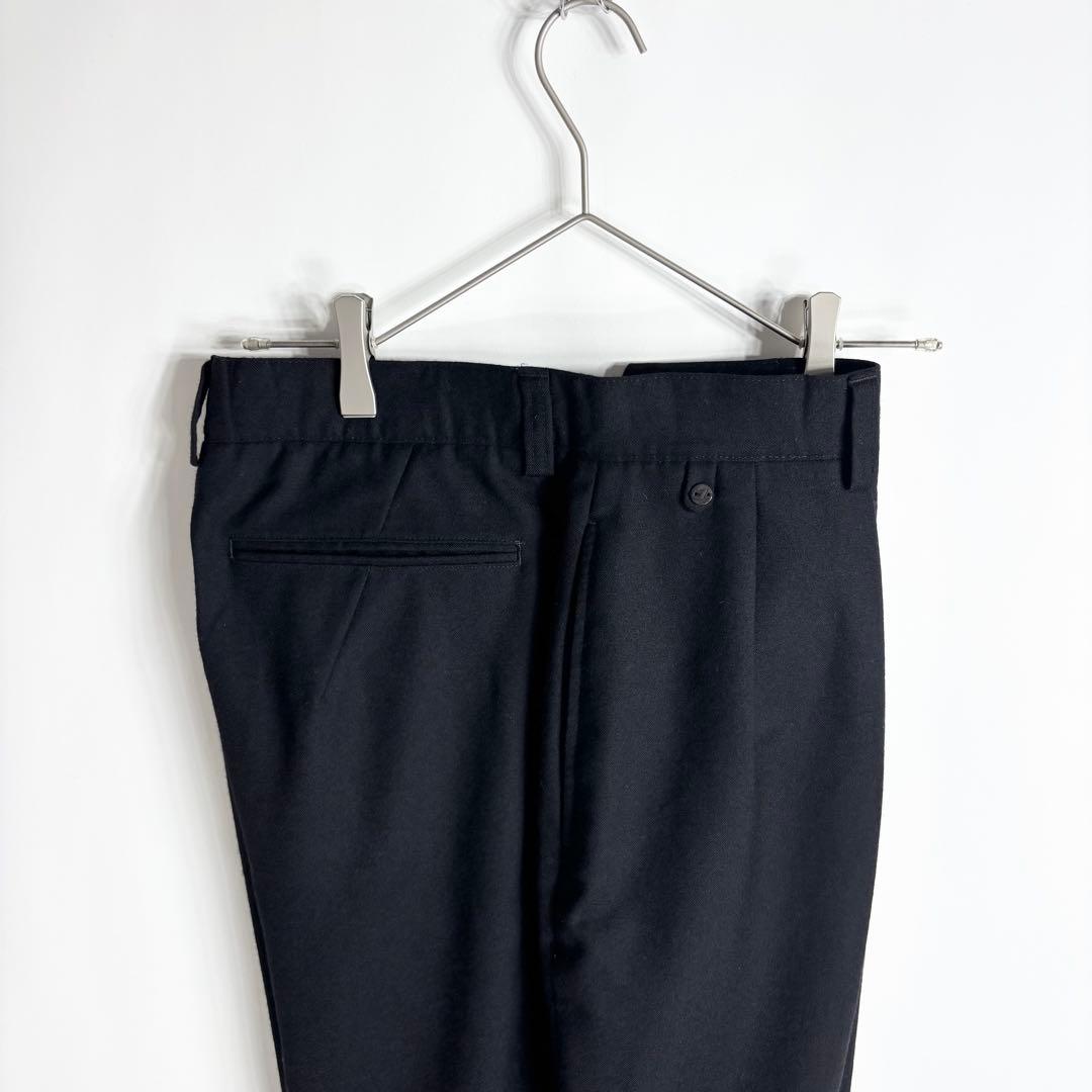 【極美品】BERNARD ZINS ウールフランネル 2タック ワイドスラックス