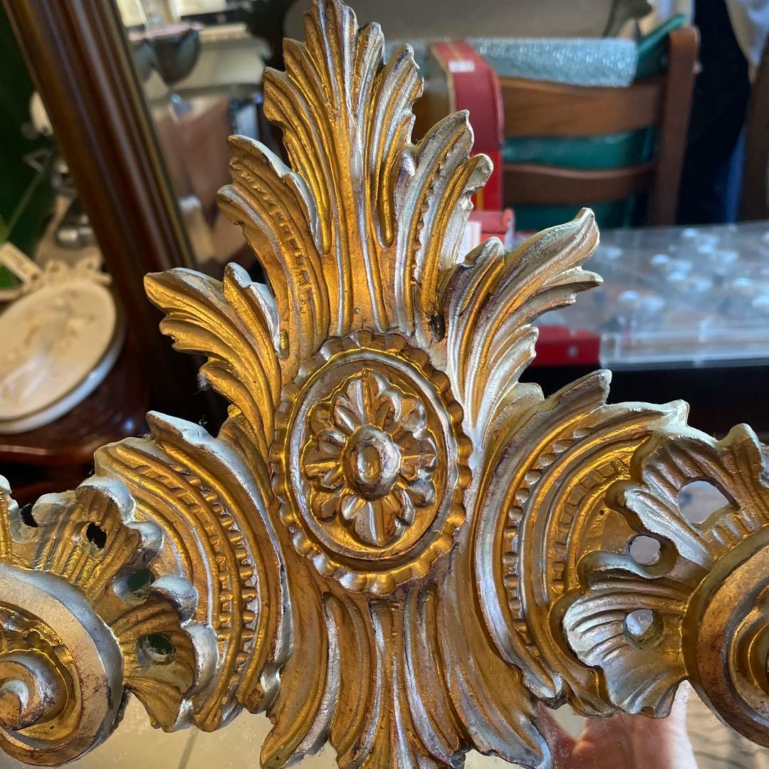 フランスアンティーク素敵な壁掛けミラー