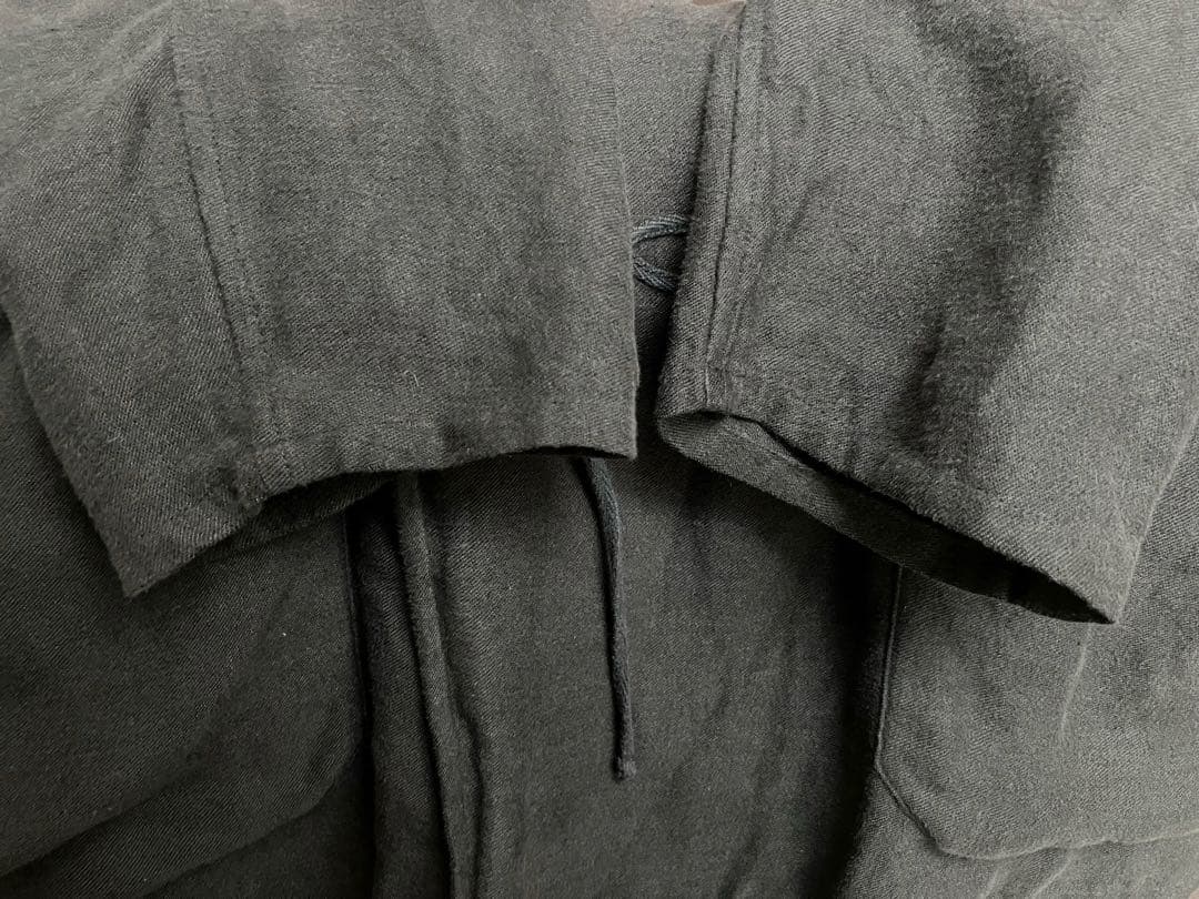 COMOLI コモリ　リネン起毛スタンドカラージャケット　ブラック2