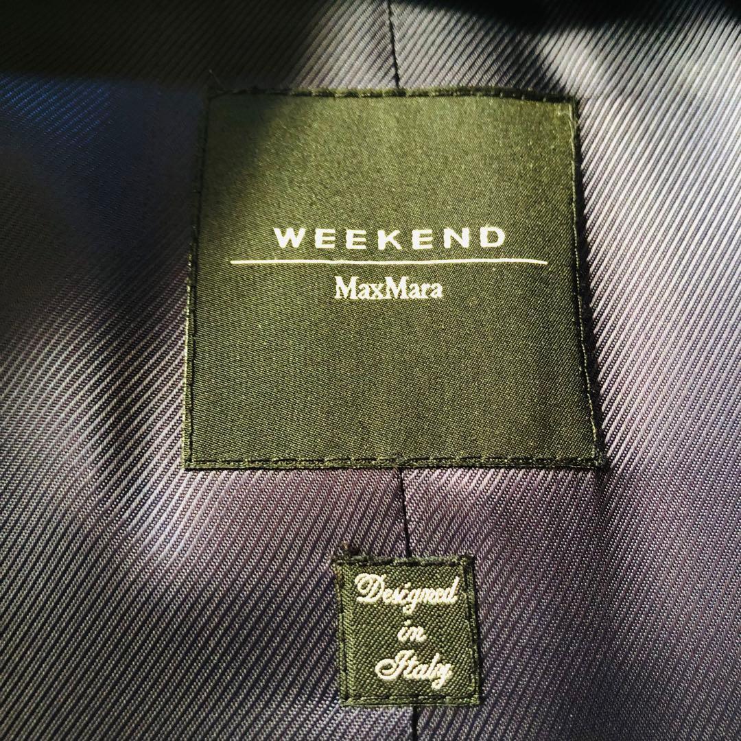 希少色✨22年現行 未使用級 マックスマーラ アルパカコートモヘヤ ブルー 36