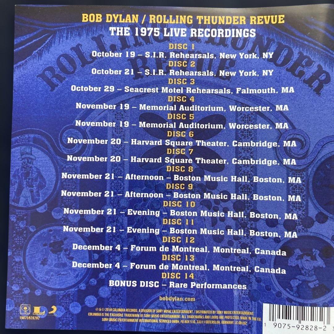 洋楽 BOB DYLAN THE ROLLING THUNDER REVUE BOX