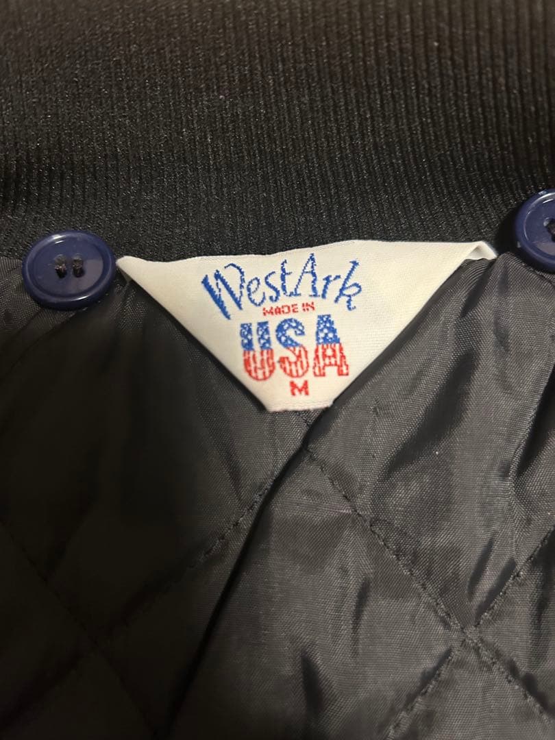 ゲーリーヤマモト 90s USA製 スタジャン 黒 M ヴィンテージ