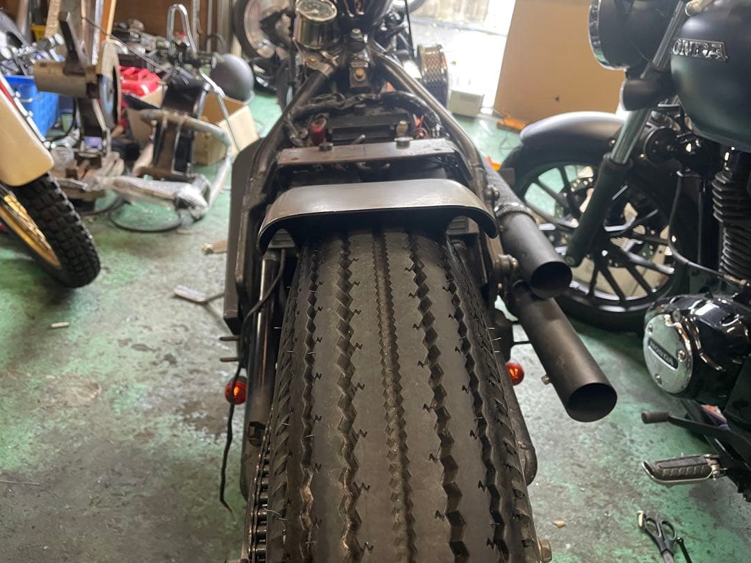 バルカン400ショートフラットフェンダーキット検t&f goodsモーターロック