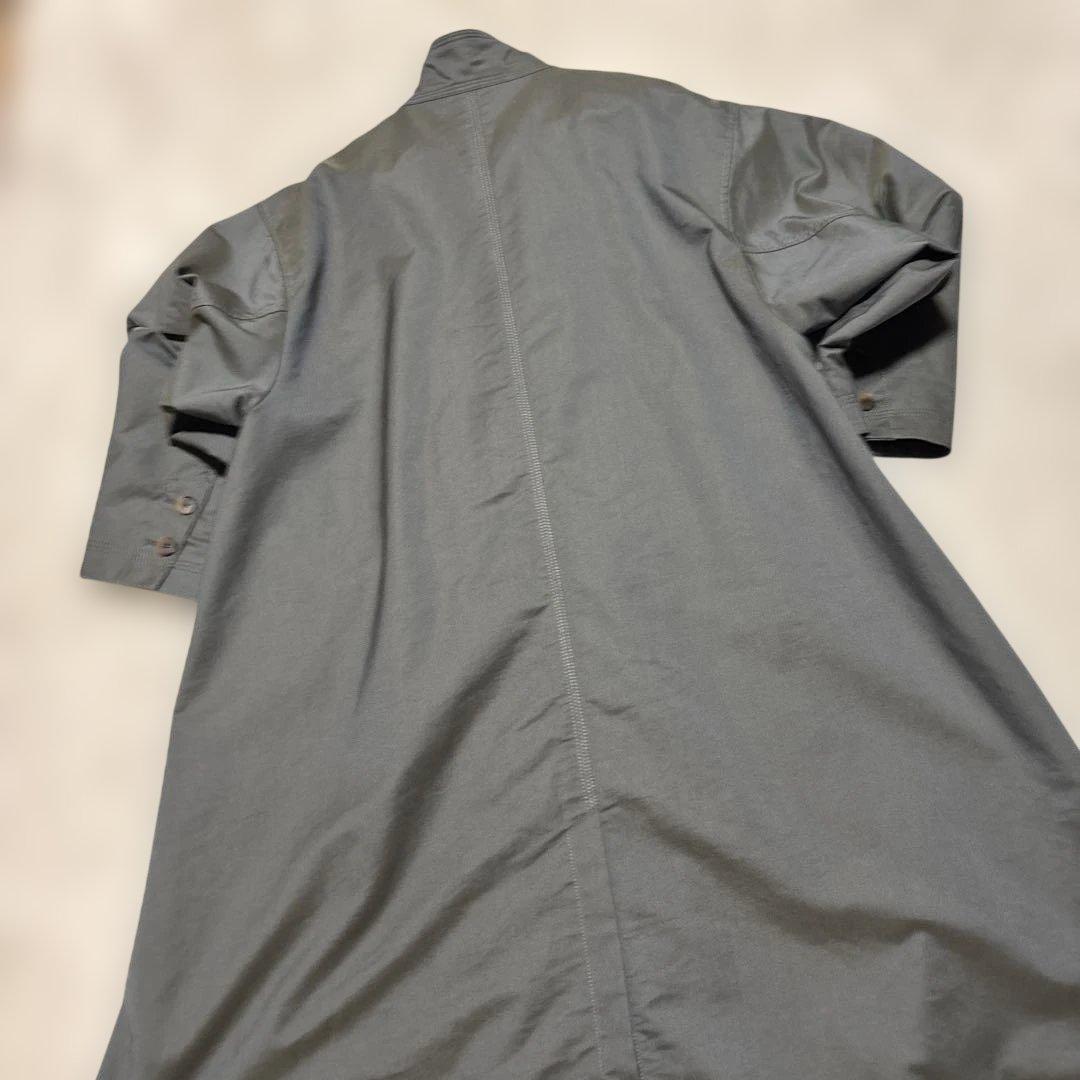 美品　エトレトウキョウ　スタンドカラーロングコート　グレー　サイズS