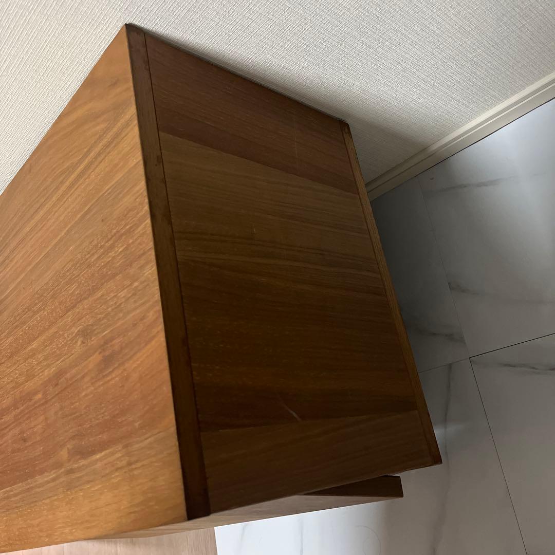 ウッドブラウン 木製テレビ台 3引き出し