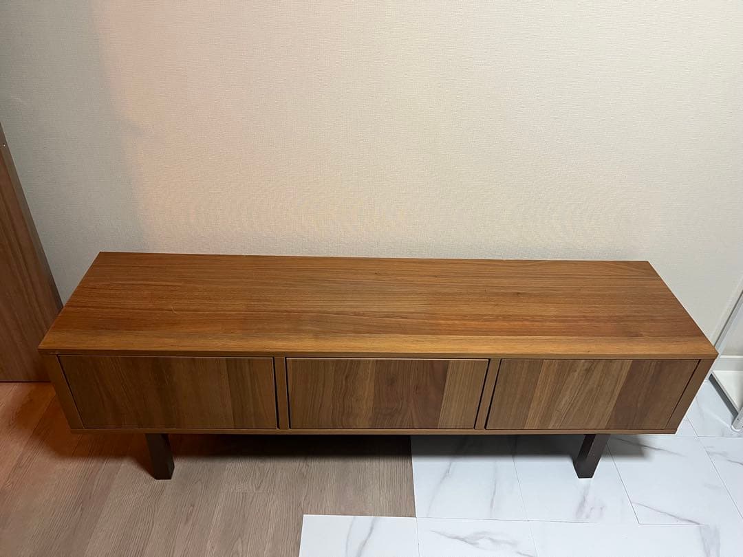 ウッドブラウン 木製テレビ台 3引き出し