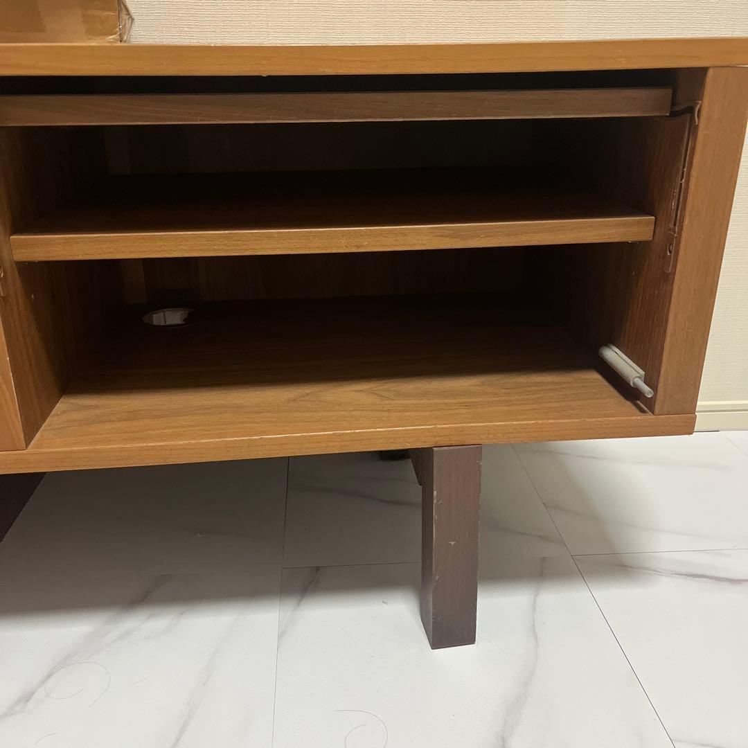 ウッドブラウン 木製テレビ台 3引き出し