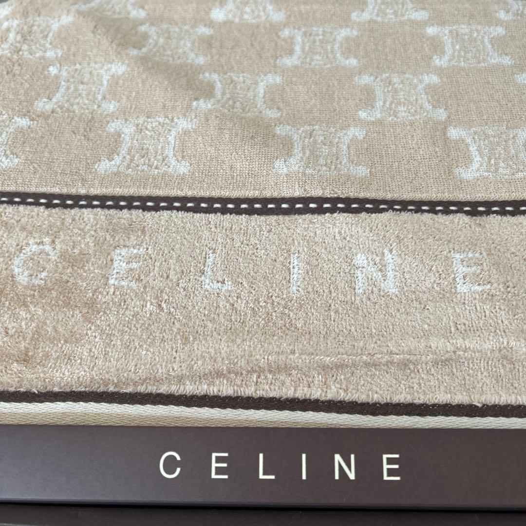 セリーヌ　タオルケット　ベージュブラウン