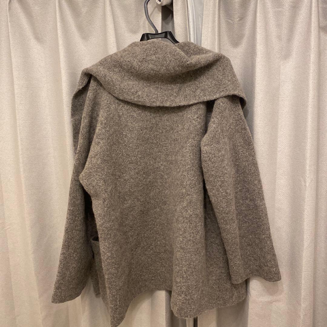 ローレン マヌージアン ショートカーディガン　ガウン コート　グレー