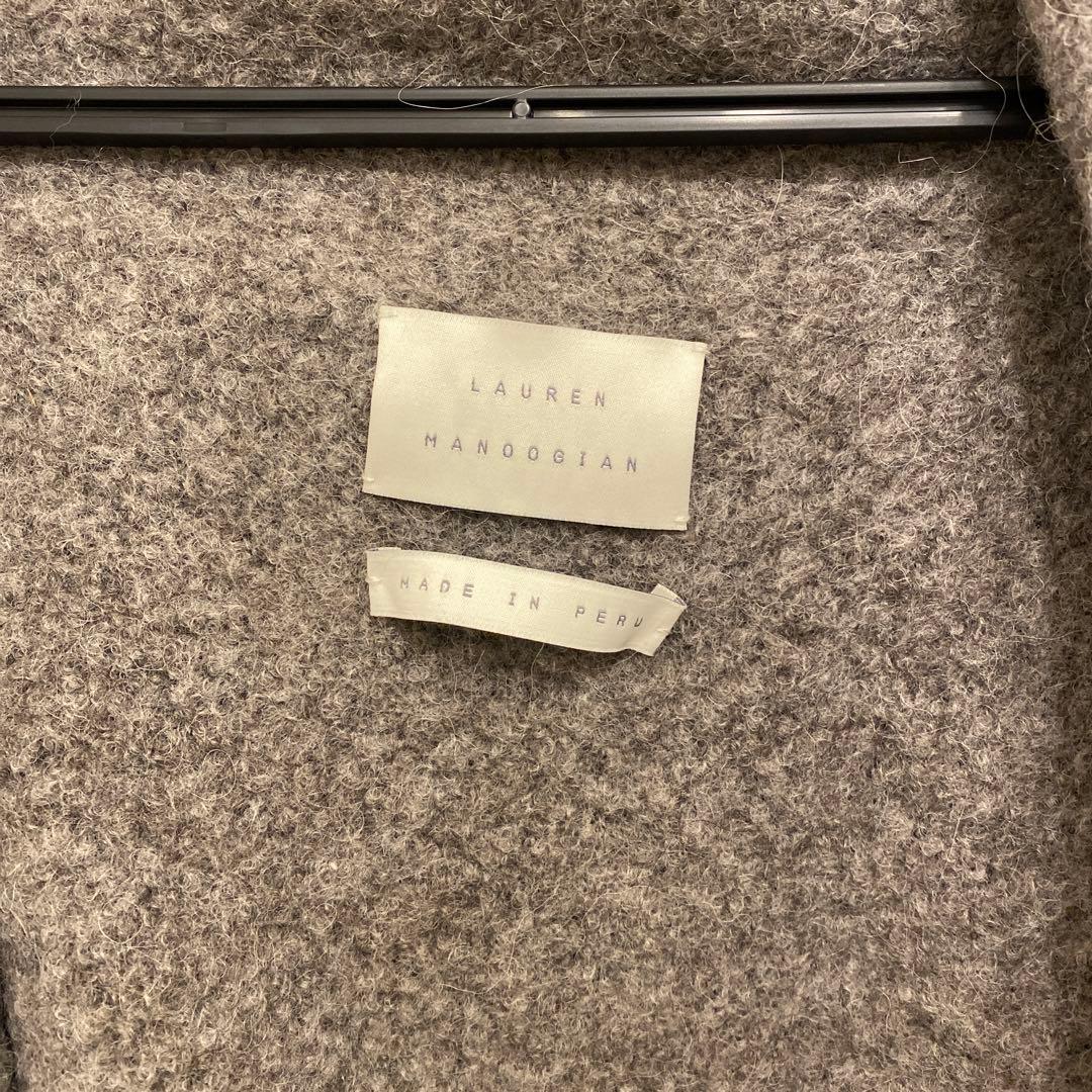 ローレン マヌージアン ショートカーディガン　ガウン コート　グレー