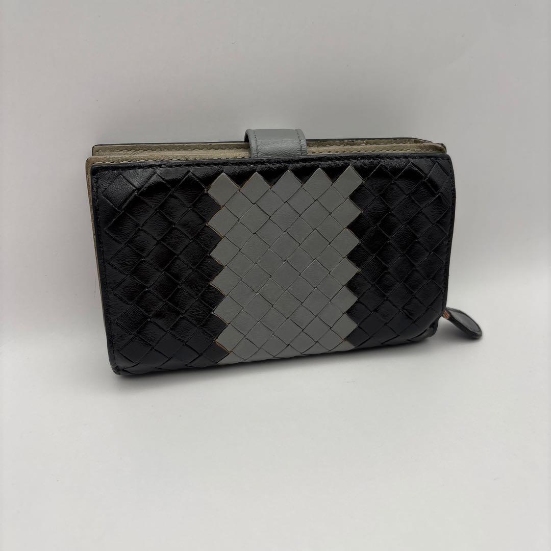 ◆正規品◆ボッティガヴェネタイントレチャート 二つ折りサイフ