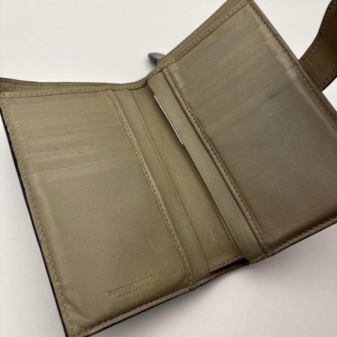 ◆正規品◆ボッティガヴェネタイントレチャート 二つ折りサイフ