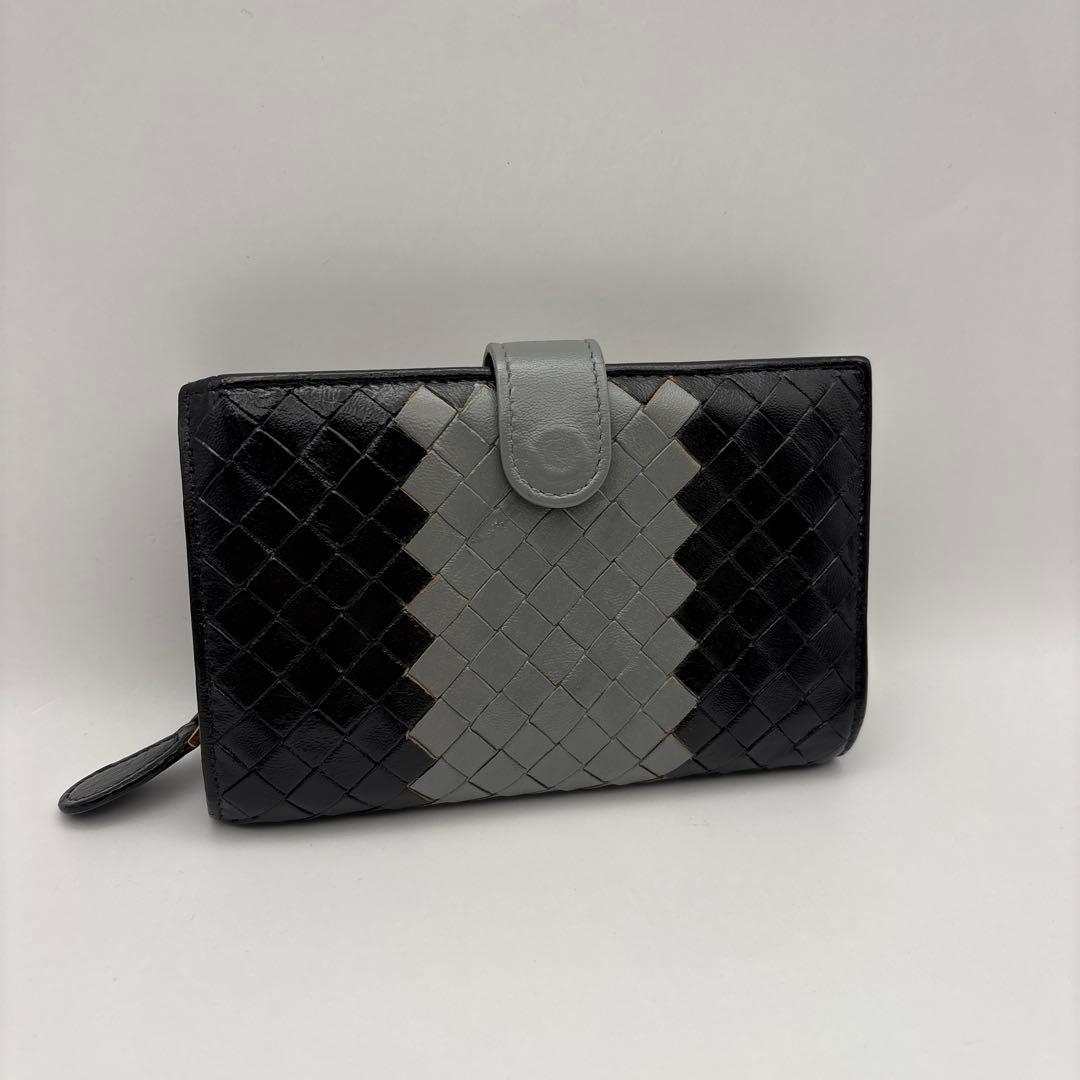 ◆正規品◆ボッティガヴェネタイントレチャート 二つ折りサイフ