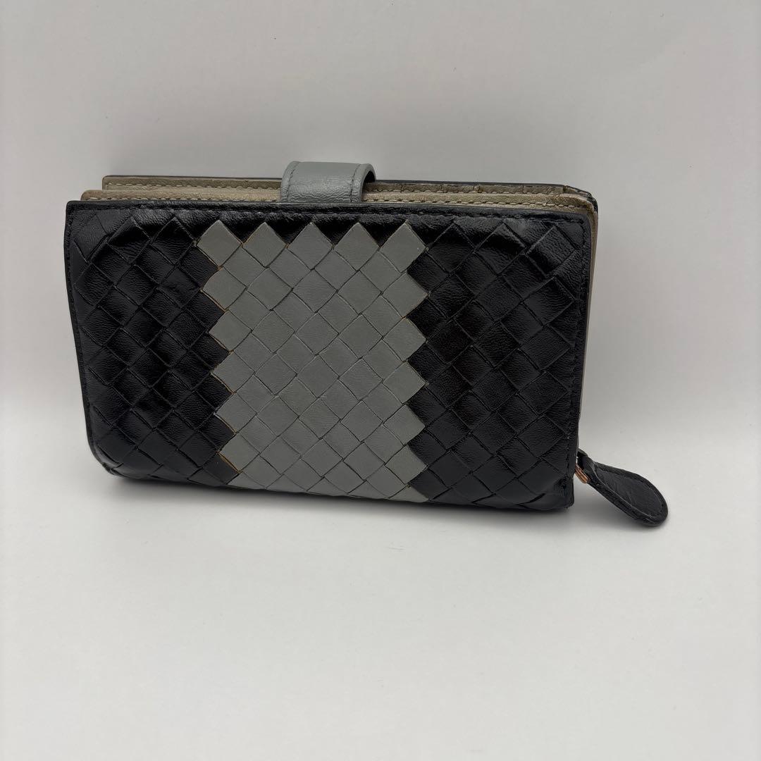 ◆正規品◆ボッティガヴェネタイントレチャート 二つ折りサイフ