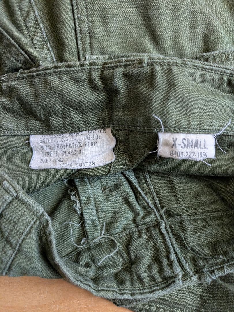 【美品】US.ARMY　60s ファティーグパンツ　XS