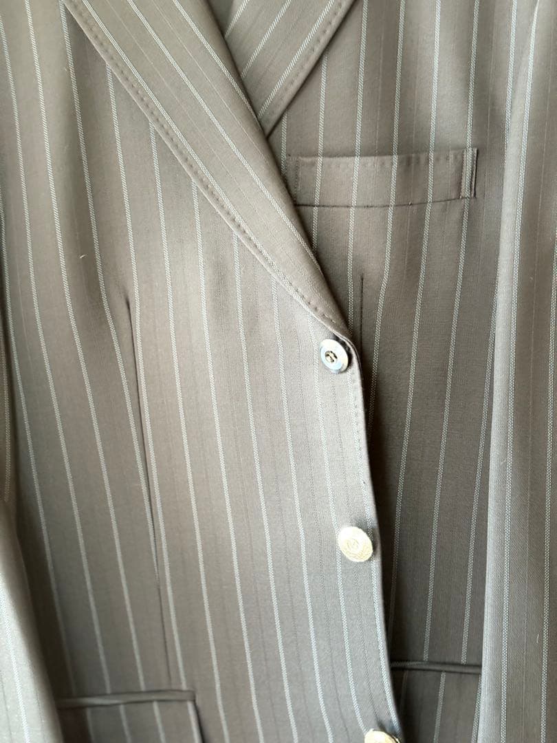 スキャバル⭐︎オーダースーツ⭐︎ AB8程度⭐︎濃紺ストライプ