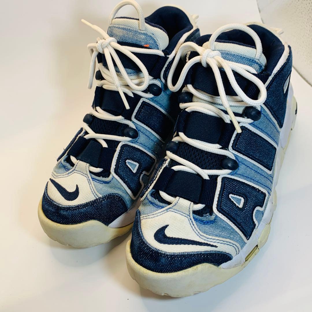 ⭐️美品、レア、エアモアアップテンポ96 デニム　CJ6125-100、24cm