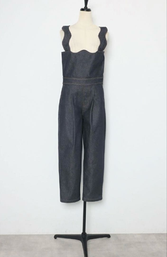 bow.a デニムサロペット　インディゴ　S