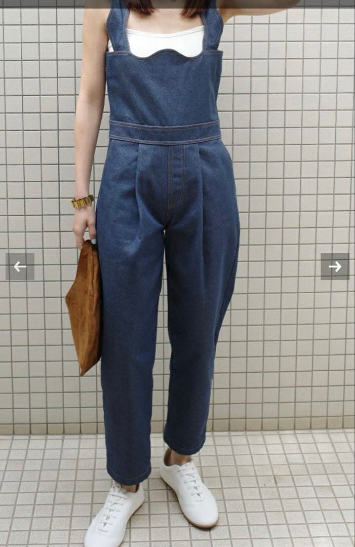 bow.a デニムサロペット　インディゴ　S