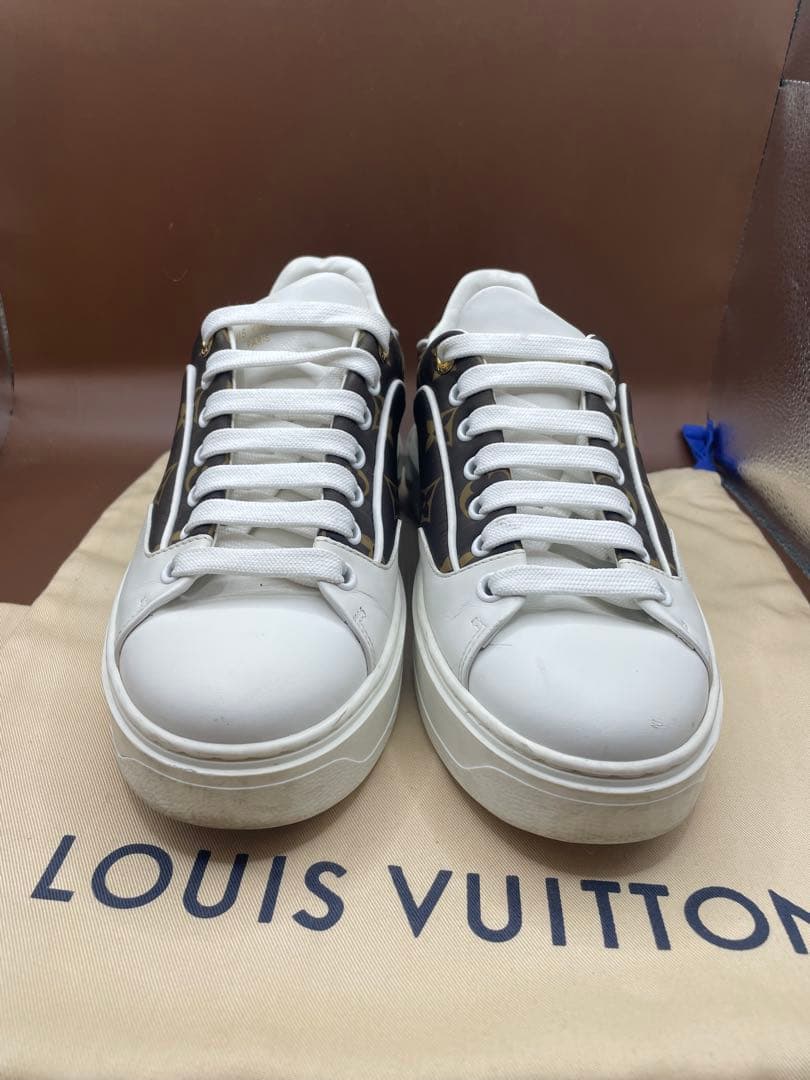 ルイヴィトン　タイムアウトライン　ライン　モノグラムスニーカー　23.5〜24㌢
