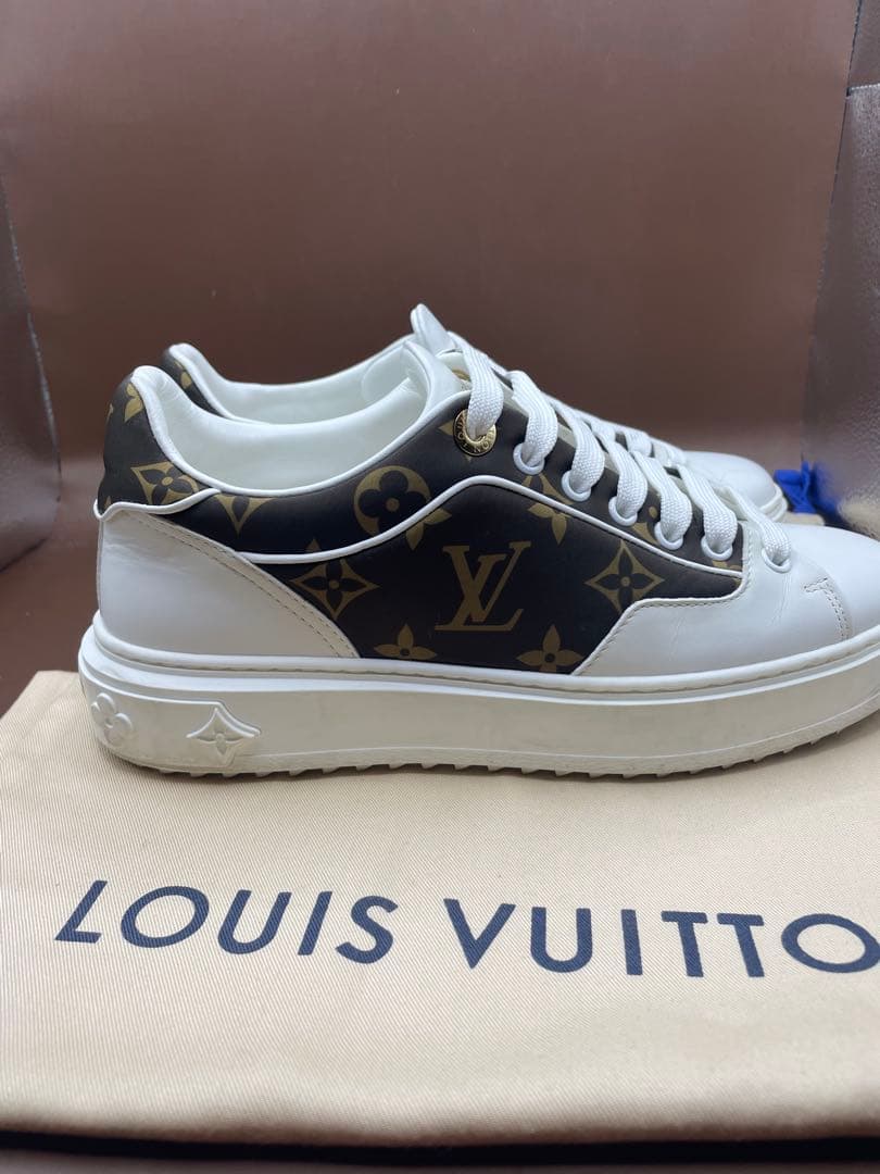 ルイヴィトン　タイムアウトライン　ライン　モノグラムスニーカー　23.5〜24㌢