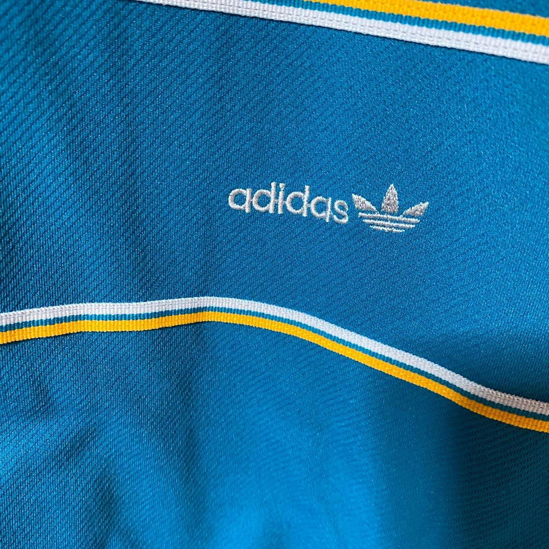 【未使用デッドストック品】アディダス　西ドイツ製トラックジャケット　ターコイズ