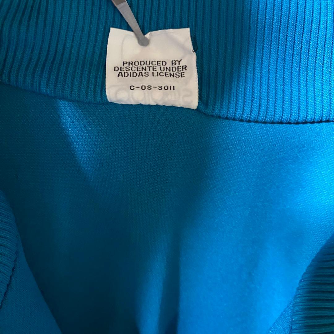 【未使用デッドストック品】アディダス　西ドイツ製トラックジャケット　ターコイズ