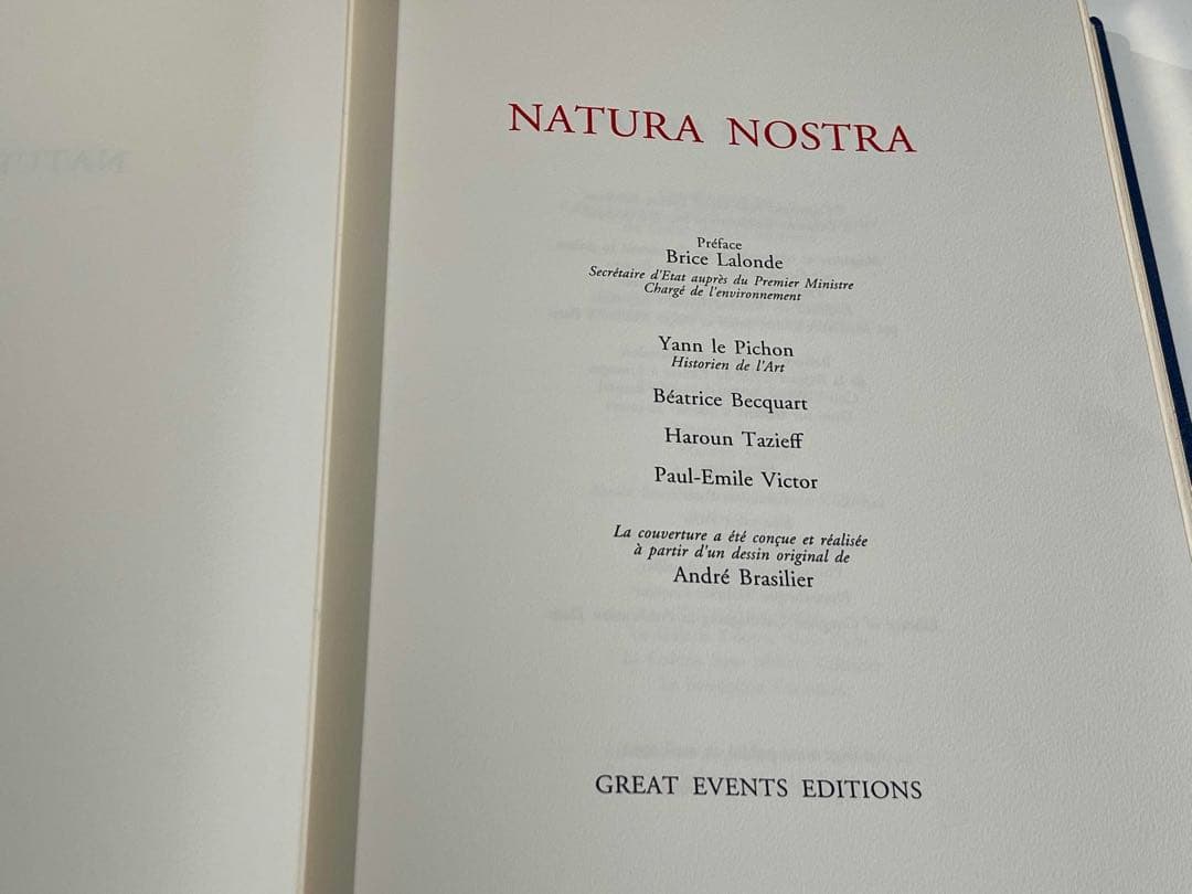 洋書 NATURA NOSTRA 限380 ブラジリエ画 革装幀 三方金