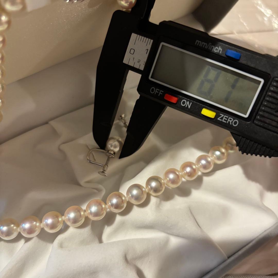 ✴︎まる✴︎アコヤ真珠　8.0〜8.5mm パールネックレスイヤリング