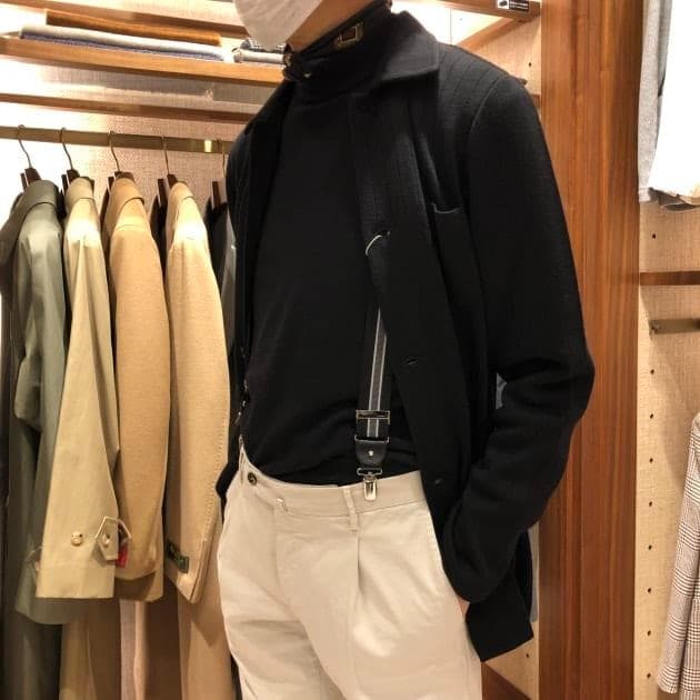 LARDINI 12ゲージウールミラノリブニットカバーオール BEAMS 干場