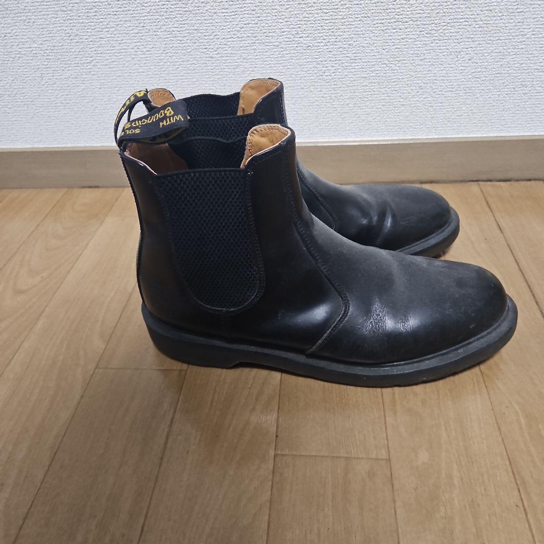 サイドゴアブーツ 黒 レザー