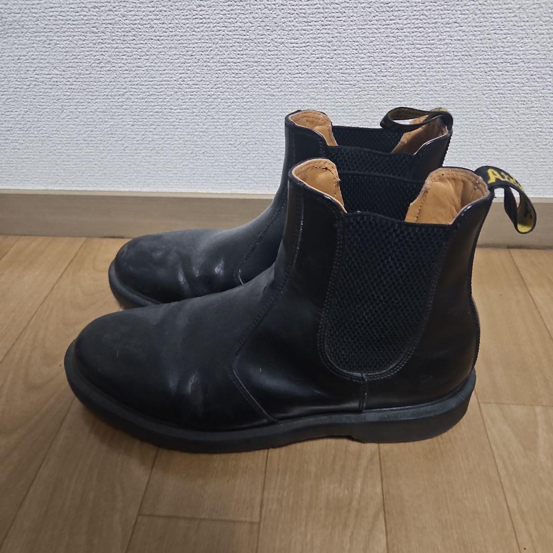 サイドゴアブーツ 黒 レザー