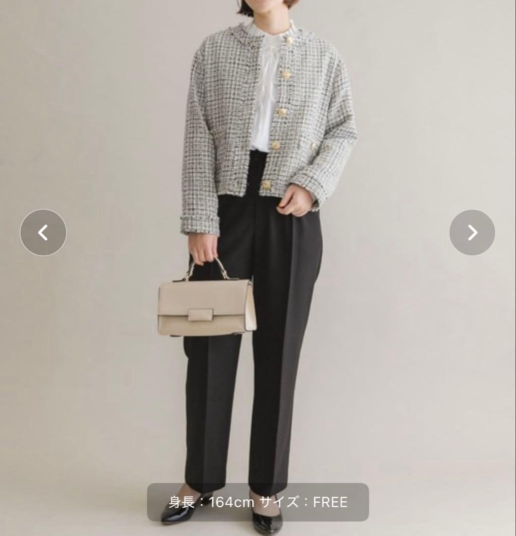 まぐろさん専用 F by ROSSO ツイードノーカラージャケット FREE