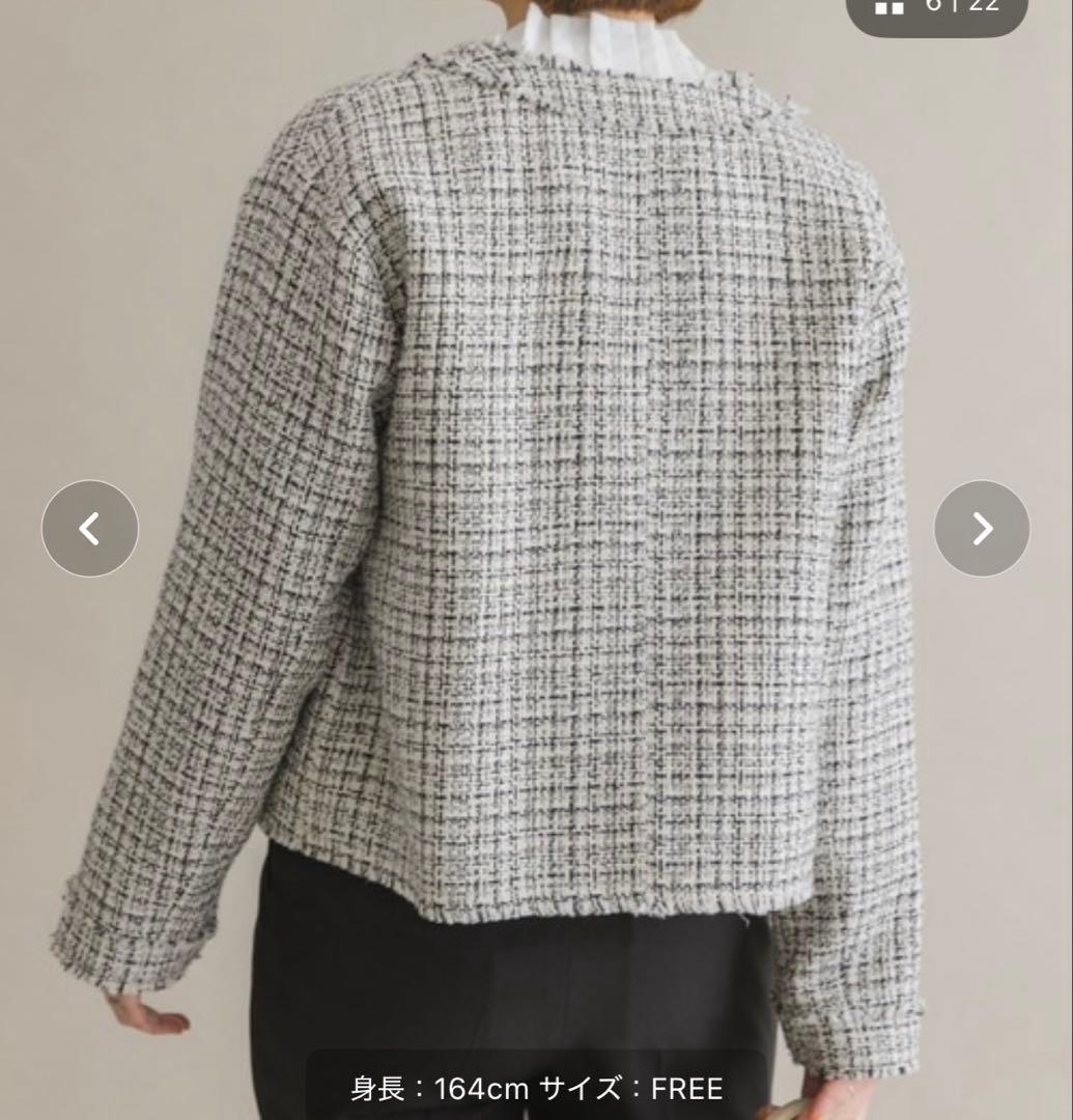 まぐろさん専用 F by ROSSO ツイードノーカラージャケット FREE