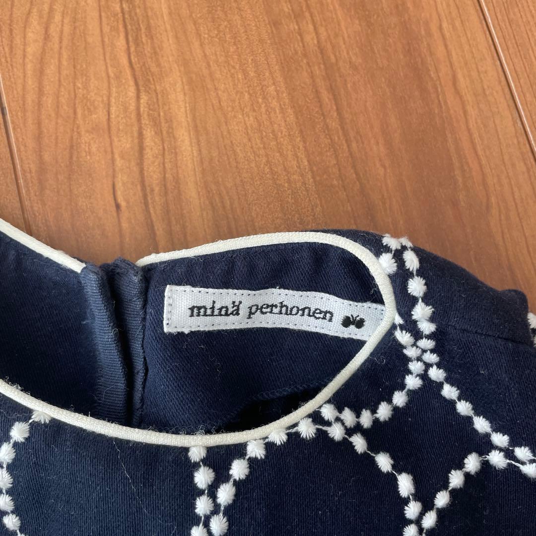 ミナペルホネン　タンバリンワンピース　120