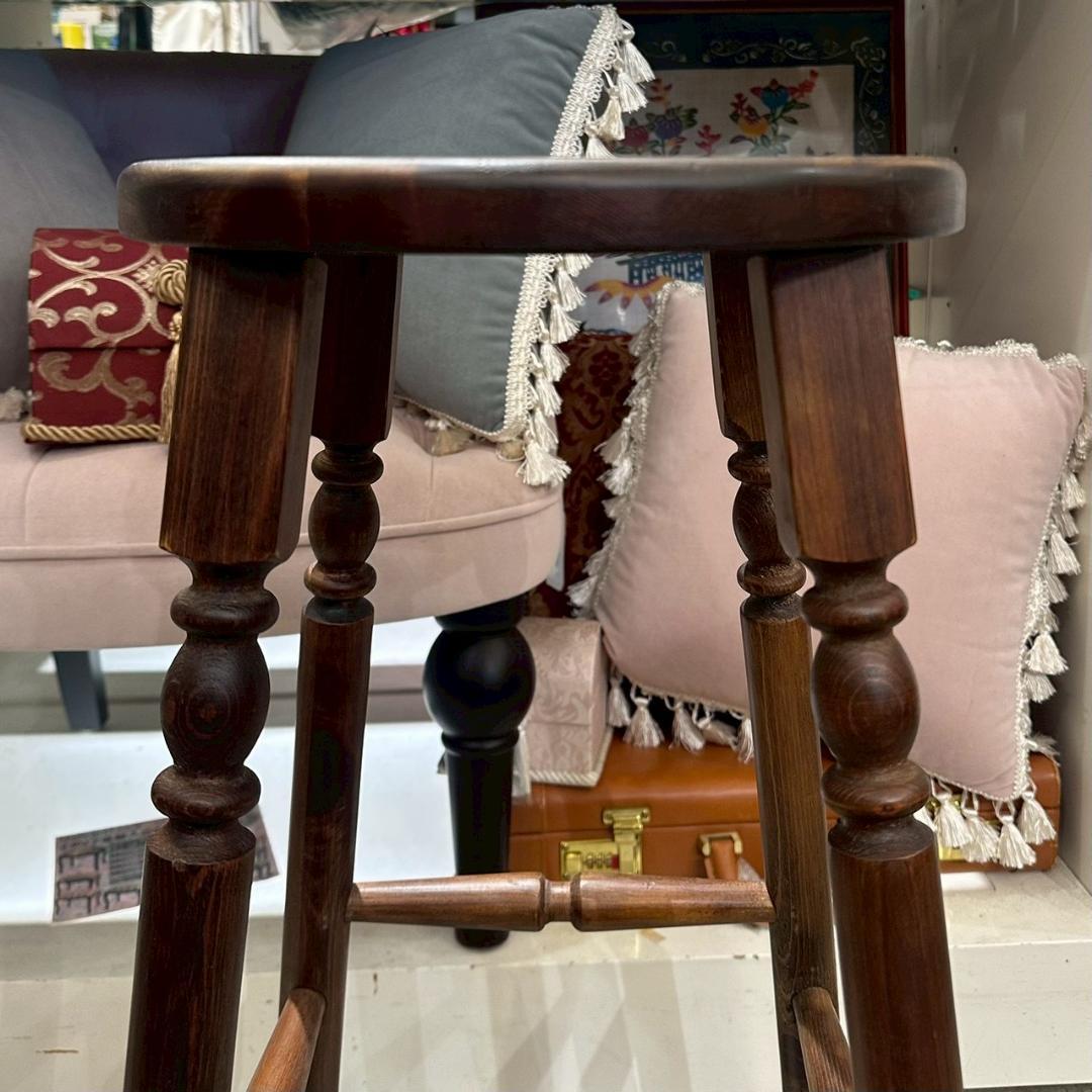 iΦ ハイスツール 花台 スツール アンティーク 木製