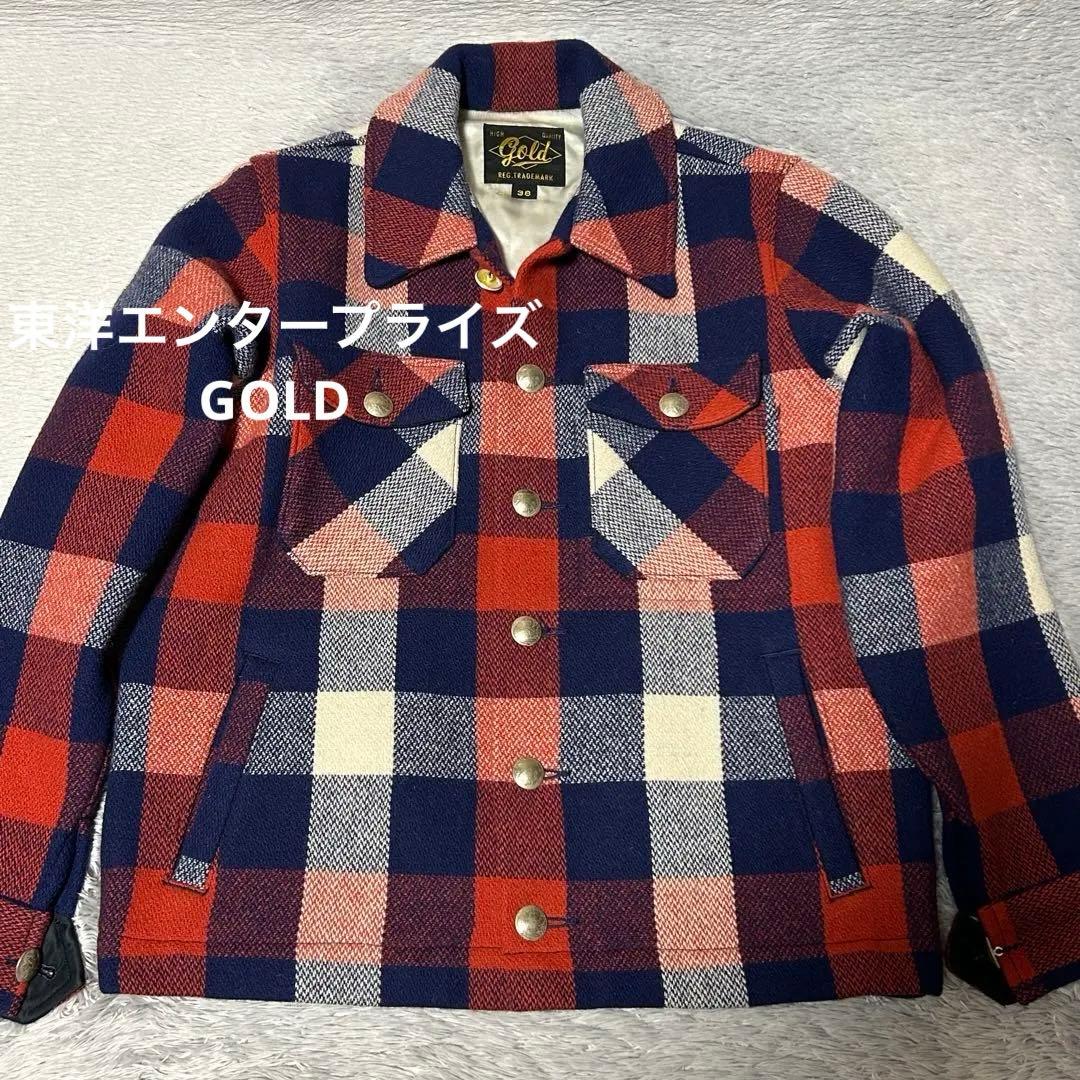 東洋エンタープライズ GOLDゴールド　コンチョボタン ウールジャケット　38㌅