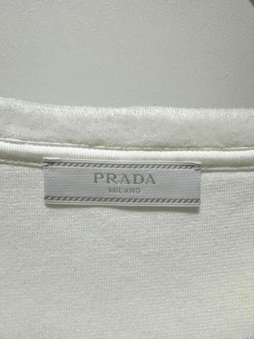 PRADA トライアングルロゴTシャツ　パイル地　XLサイズ