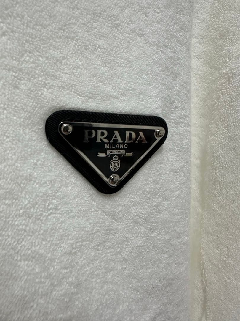 PRADA トライアングルロゴTシャツ　パイル地　XLサイズ